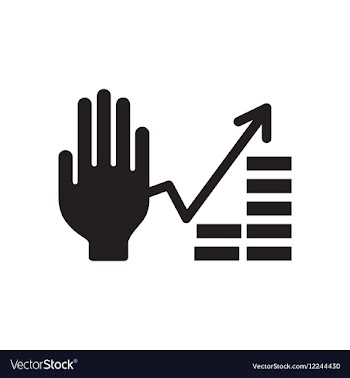 Flat icon in black and white arm coin vector image
