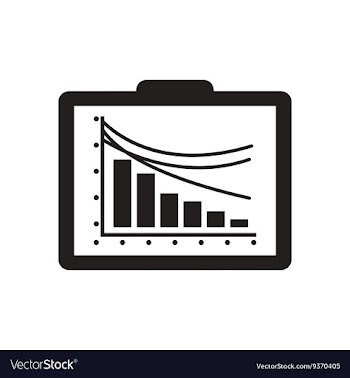 Flat icon in black and white board infographics vector image