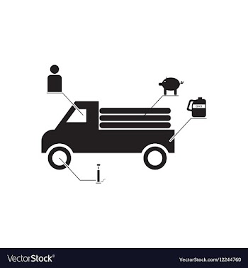 Flat icon in black and white car infographics vector image