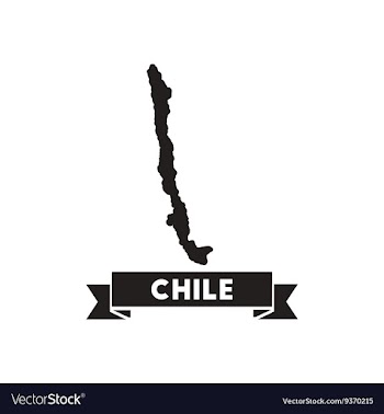 Flat icon in black and white chili map vector image