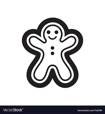 Flat icon in black and white Christmas cake vector image