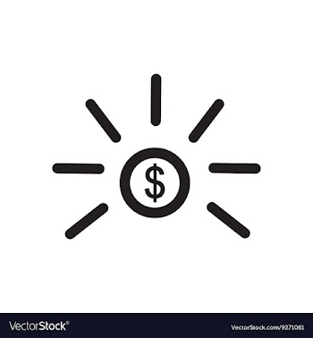 Flat icon in black and white coin vector image