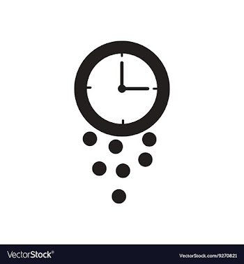 Flat icon in black and white coin watch vector image
