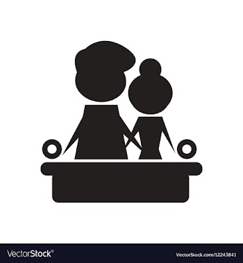 Flat icon in black and white couple on couch vector image