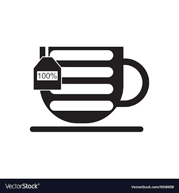 Flat icon in black and white cup vector image
