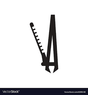 Flat icon in black and white Curling iron vector image