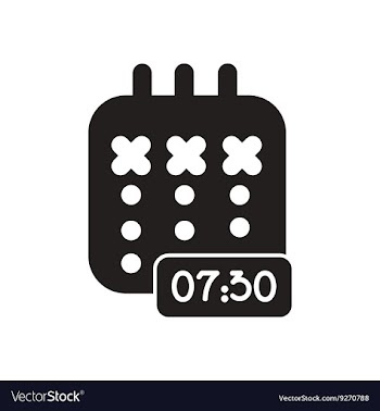 Flat icon in black and white diary vector image