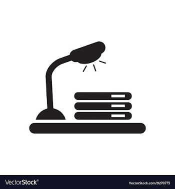 Flat icon in black and white documents lamp vector image