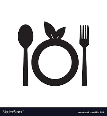 Flat icon in black and white eco cutlery vector image