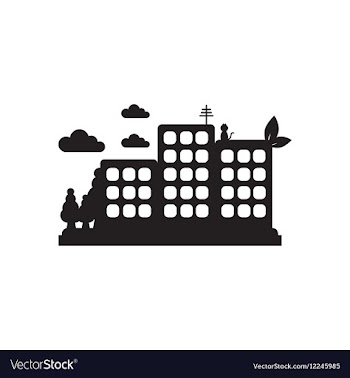 Flat icon in black and white Eco-house vector image