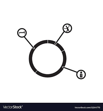Flat icon in black and white eco Infographic vector image
