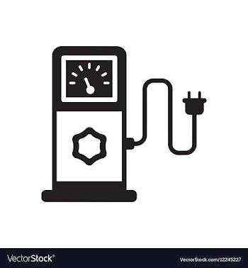 Flat icon in black and white eco refill vector image