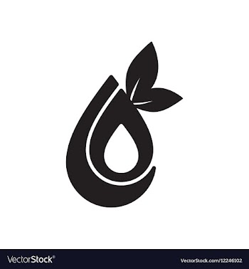 Flat icon in black and white eco water vector image