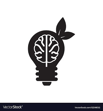 Flat icon in black and white ecological thinking vector image