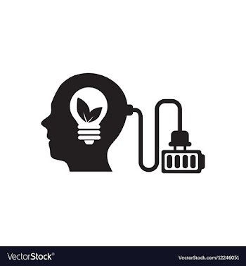 Flat icon in black and white ecological thinking vector image