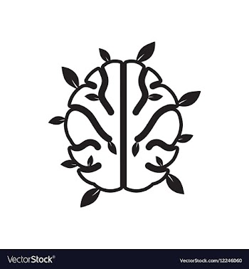 Flat icon in black and white ecological thinking vector image