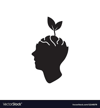 Flat icon in black and white ecological thinking vector image