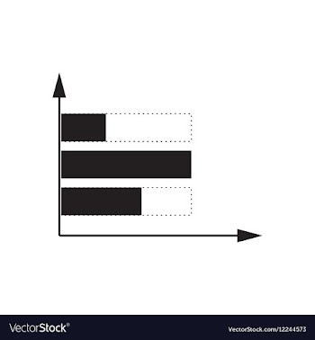 Flat icon in black and white economic graph vector image