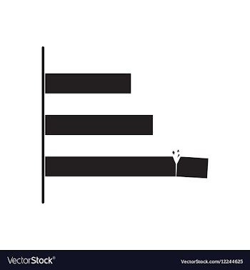 Flat icon in black and white economic graph vector image