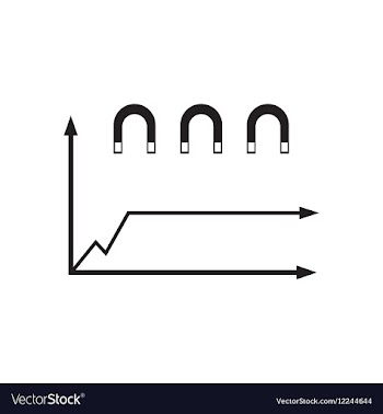 Flat icon in black and white economic graph vector image