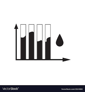 Flat icon in black and white economic graph vector image