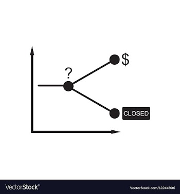 Flat icon in black and white economic graph vector image