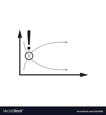 Flat icon in black and white economic graph vector image