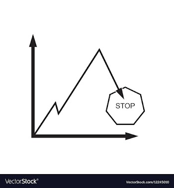 Flat icon in black and white economic graph vector image