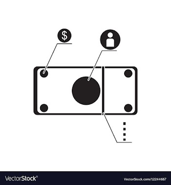 Flat icon in black and white economic infographics vector image