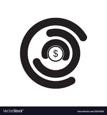 Flat icon in black and white economy infographics vector image