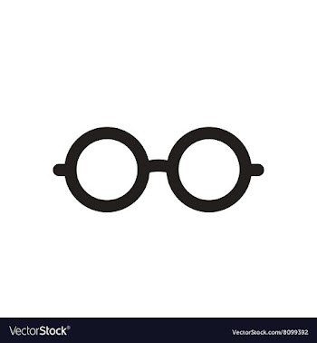 Flat icon in black and white eyeglasses vector image