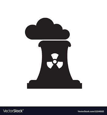 Flat icon in black and white factory vector image