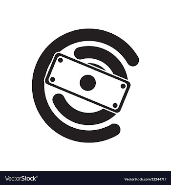 Flat icon in black and white financial chart vector image