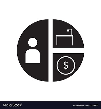 Flat icon in black and white financial chart vector image