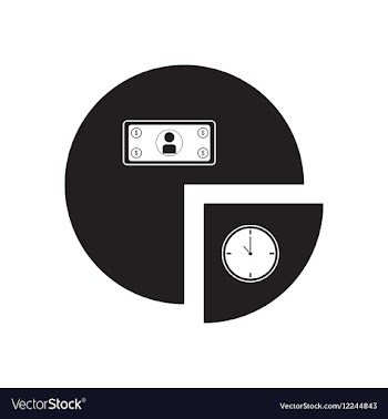 Flat icon in black and white financial chart vector image