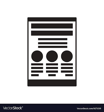 Flat icon in black and white financial report vector image
