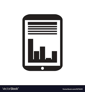 Flat icon in black and white financial vector image