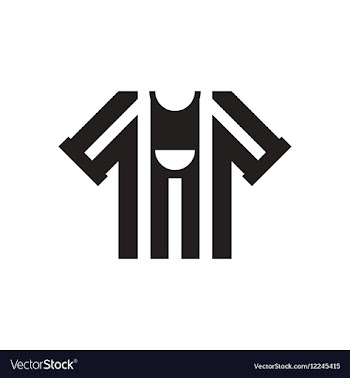 Flat icon in black and white football shirt vector image