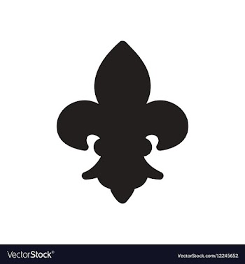 Flat icon in black and white French symbol vector image