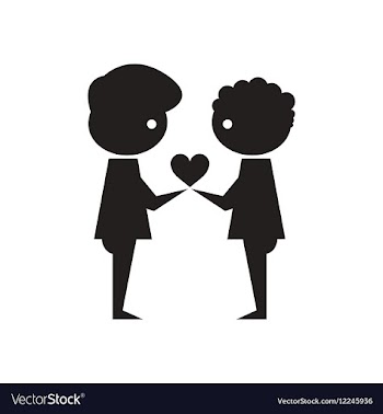 Flat icon in black and white friendship of Peoples vector image