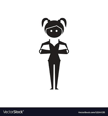 Flat icon in black and white girl dumbbell vector image