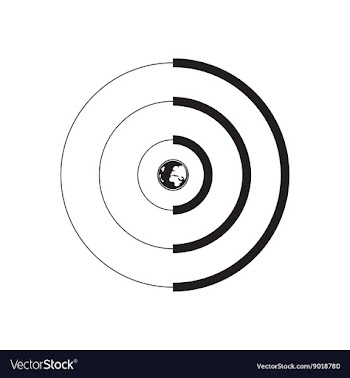 Flat icon in black and white global network vector image