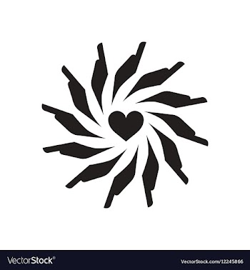 Flat icon in black and white hands heart vector image