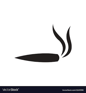 Flat icon in black and white hashish vector image