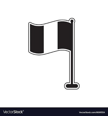 Flat icon in black and white Ireland flag vector image