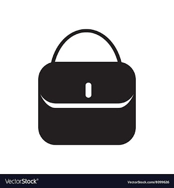 Flat icon in black and white ladies handbag vector image