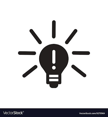 Flat icon in black and white lightbulb vector image