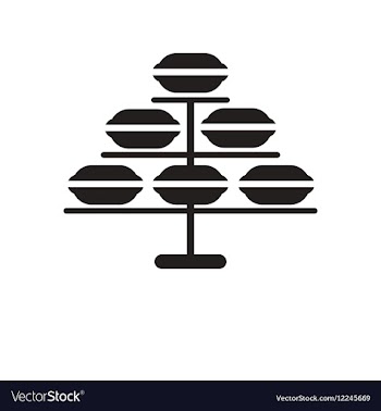 Flat icon in black and white macaroon vector image