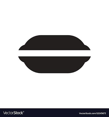 Flat icon in black and white macaroon vector image
