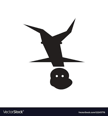 Flat icon in black and white male dancer vector image